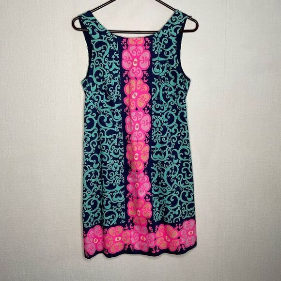Lilly Pulitzer Fountain Hopping Delia Shift Dress‎ Women's Size 8 - Picture 5 of 9